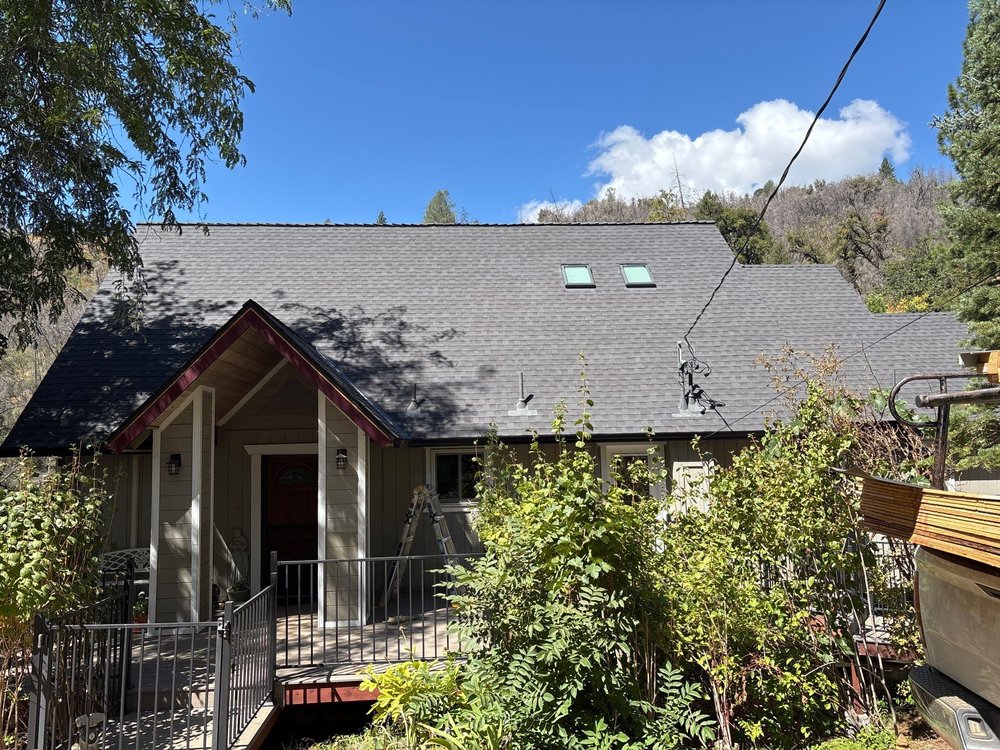 Cabin Re-Roof with Skylights